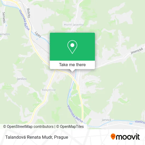 Карта Talandová Renata Mudr