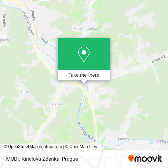 Карта MUDr. Kinclová Zdenka