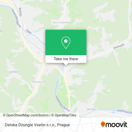 Карта Detska Dzungle Vsetin s.r.o.