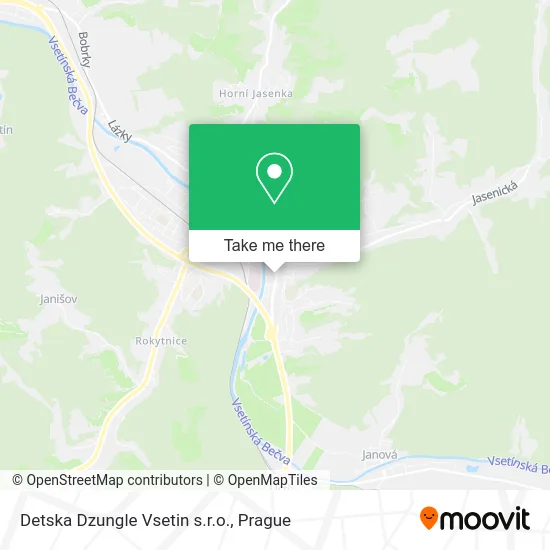 Карта Detska Dzungle Vsetin s.r.o.
