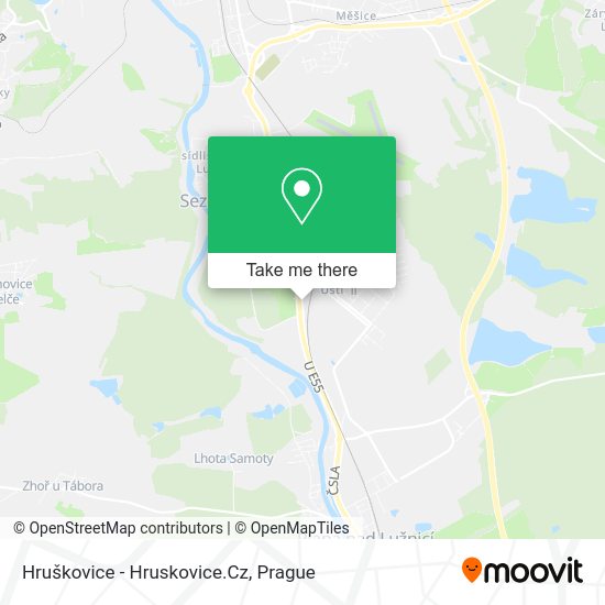 Карта Hruškovice - Hruskovice.Cz