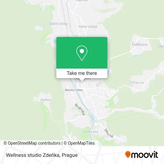 Карта Wellness studio Zdeňka