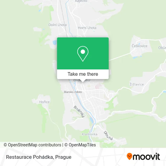 Карта Restaurace Pohádka