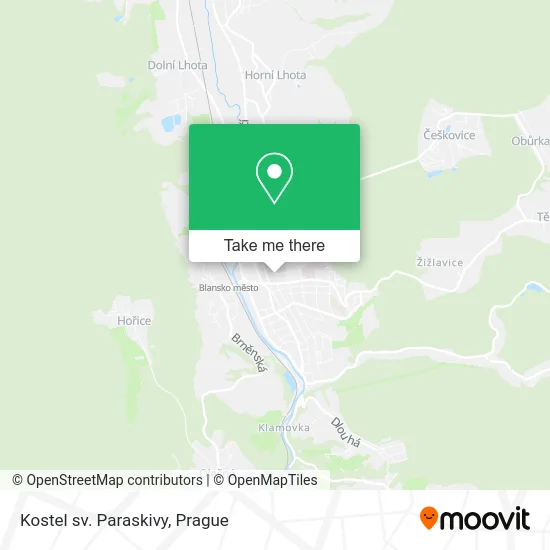 Карта Kostel sv. Paraskivy