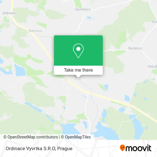 Карта Ordinace Vyvrtka S.R.O