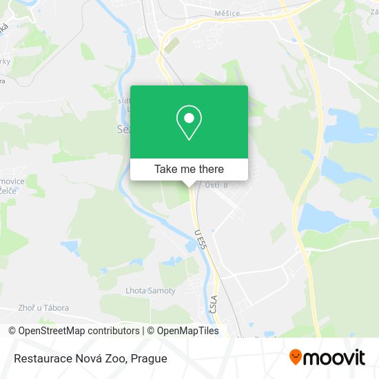 Карта Restaurace Nová Zoo