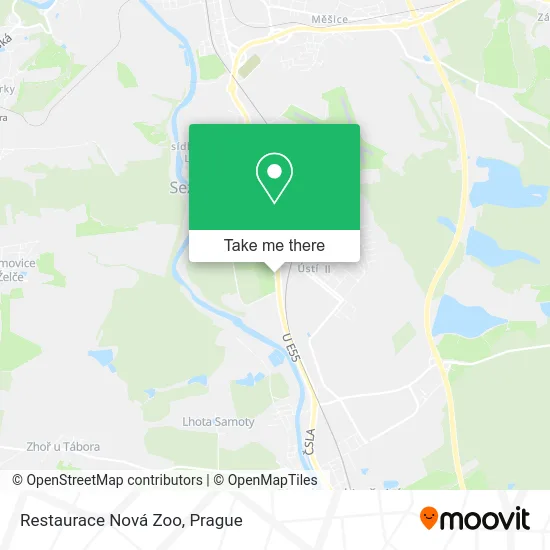 Карта Restaurace Nová Zoo