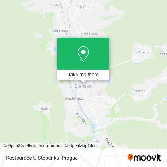 Карта Restaurace U Stepanku