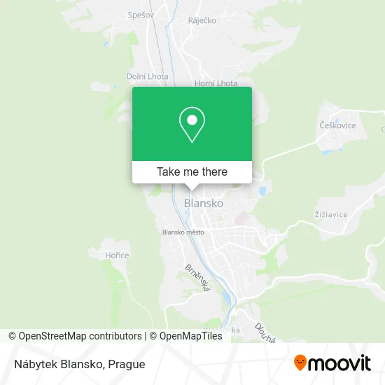 Карта Nábytek Blansko