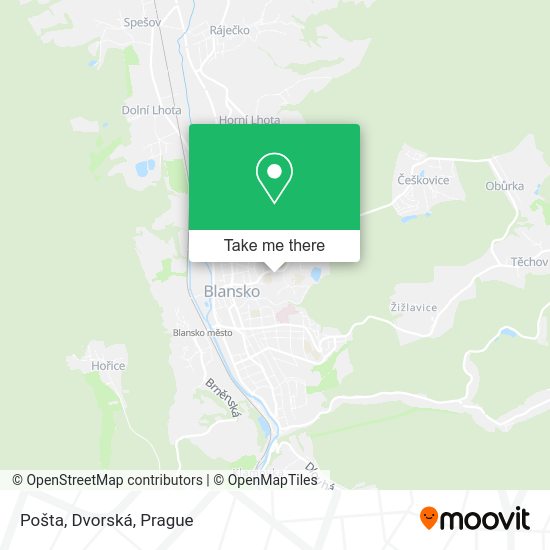 Карта Pošta, Dvorská