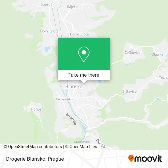 Карта Drogerie Blansko