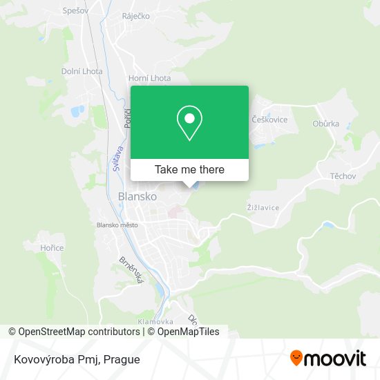 Карта Kovovýroba Pmj