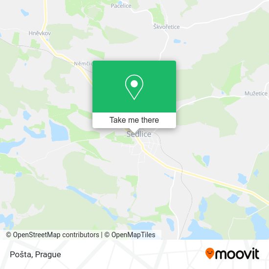Карта Pošta