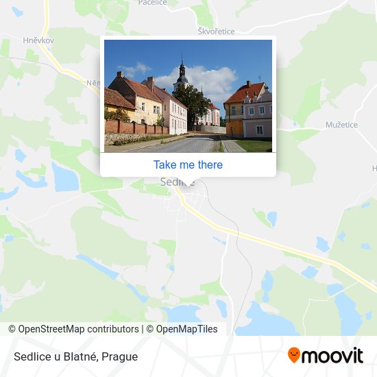 Карта Sedlice u Blatné