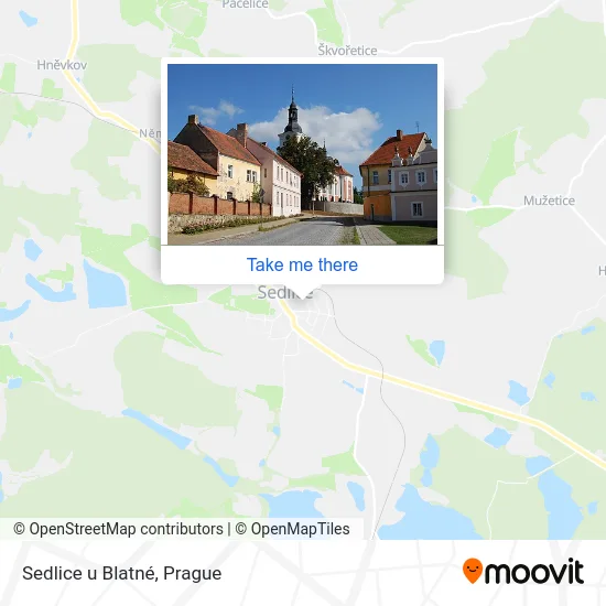 Карта Sedlice u Blatné