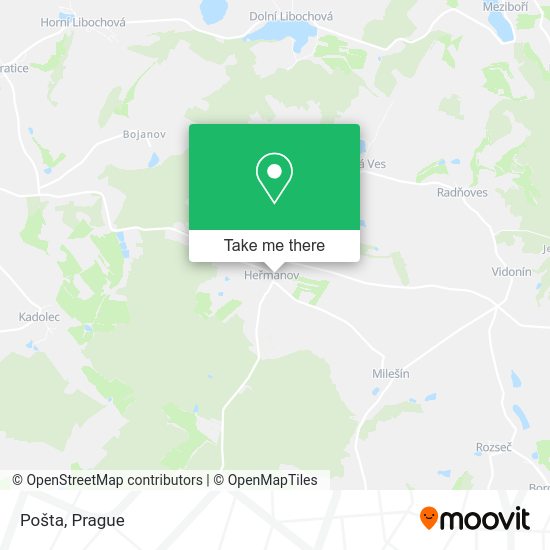 Карта Pošta
