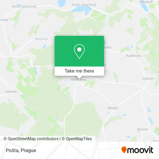 Карта Pošta