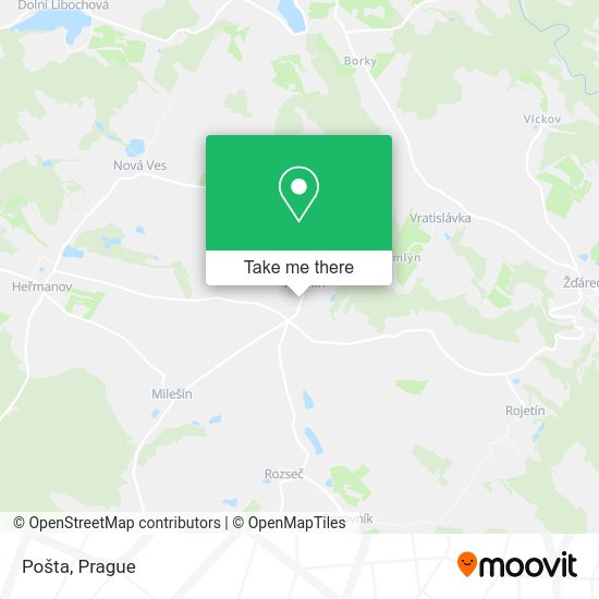 Карта Pošta