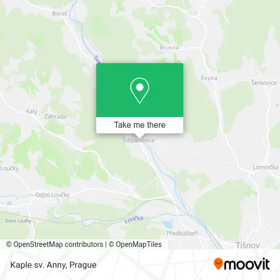 Карта Kaple sv. Anny