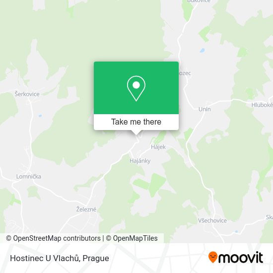 Карта Hostinec U Vlachů