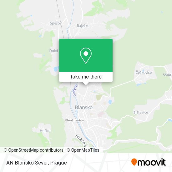 Карта AN Blansko Sever