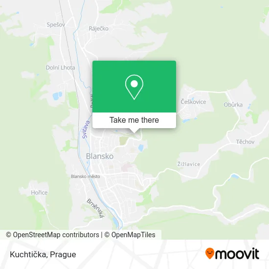 Карта Kuchtička