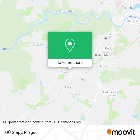 Карта OÚ Slapy