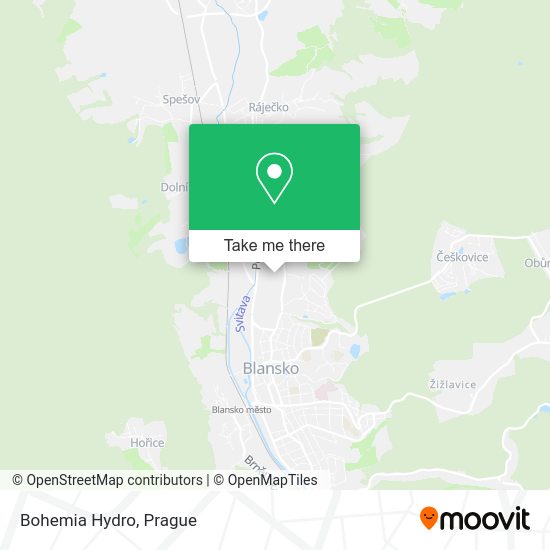 Карта Bohemia Hydro