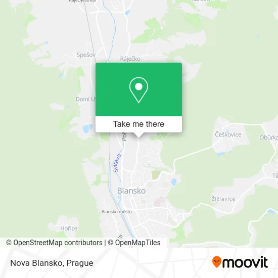Карта Nova Blansko