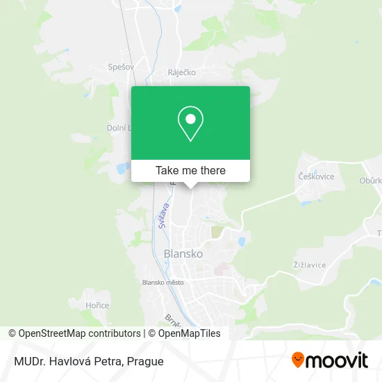Карта MUDr. Havlová Petra
