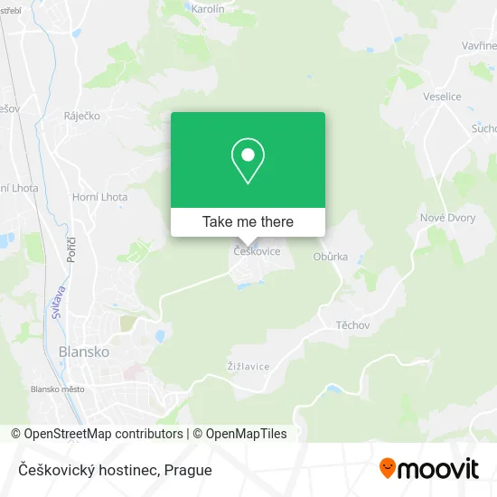 Карта Češkovický hostinec