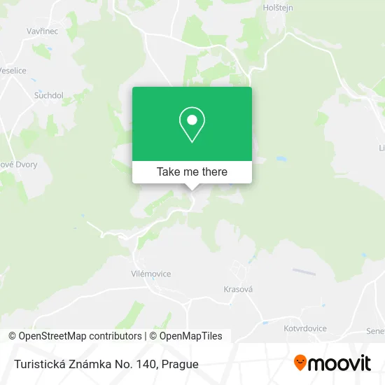 Карта Turistická Známka No. 140