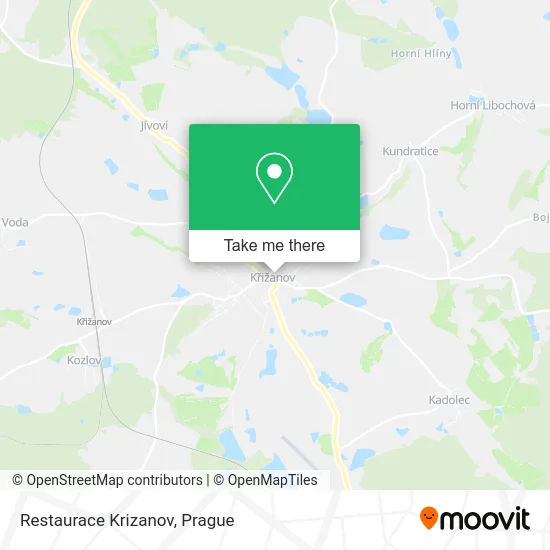 Карта Restaurace Krizanov