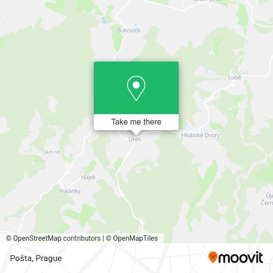 Карта Pošta