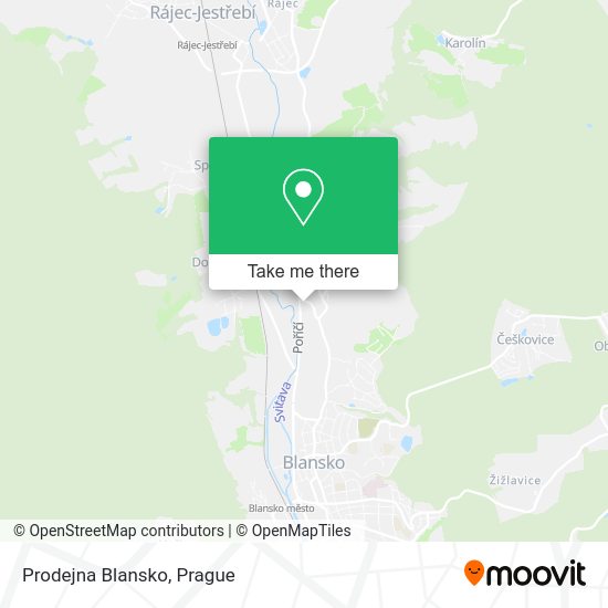 Карта Prodejna Blansko