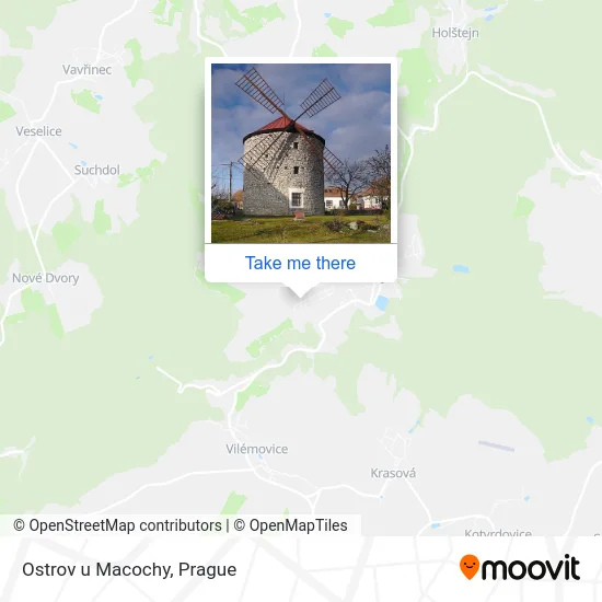 Карта Ostrov u Macochy