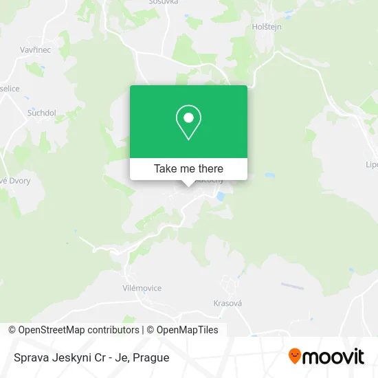 Карта Sprava Jeskyni Cr - Je