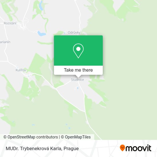 Карта MUDr. Trybenekrová Karla