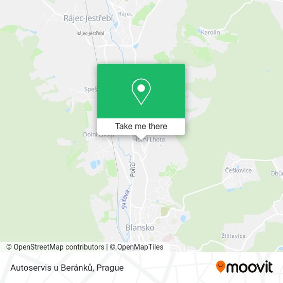 Карта Autoservis u Beránků