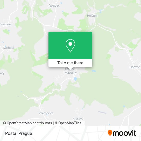 Карта Pošta