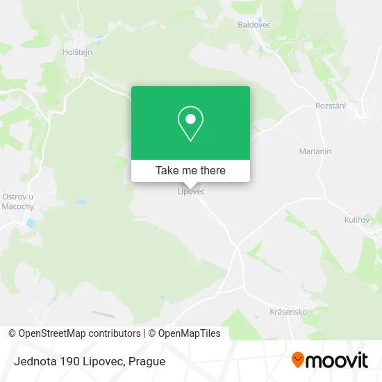 Карта Jednota 190 Lipovec