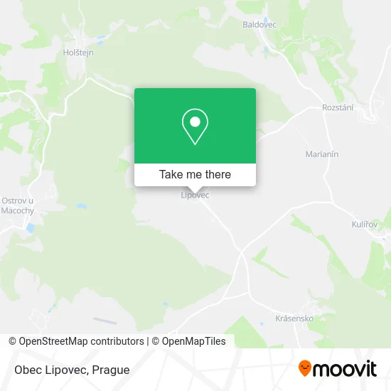Карта Obec Lipovec
