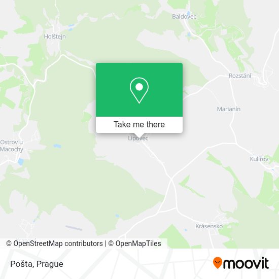 Карта Pošta