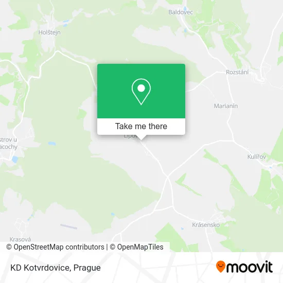 Карта KD Kotvrdovice