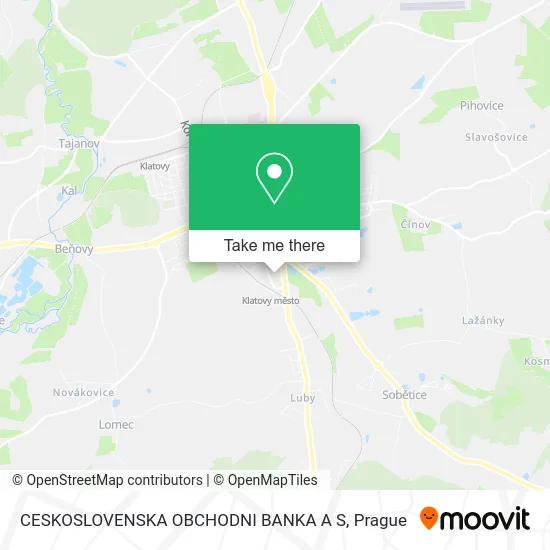 Карта CESKOSLOVENSKA OBCHODNI BANKA A S