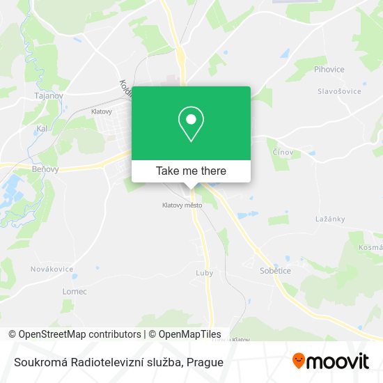 Карта Soukromá Radiotelevizní služba