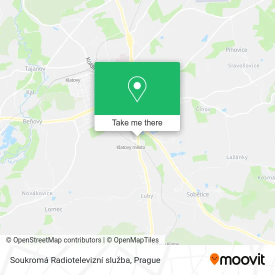 Карта Soukromá Radiotelevizní služba