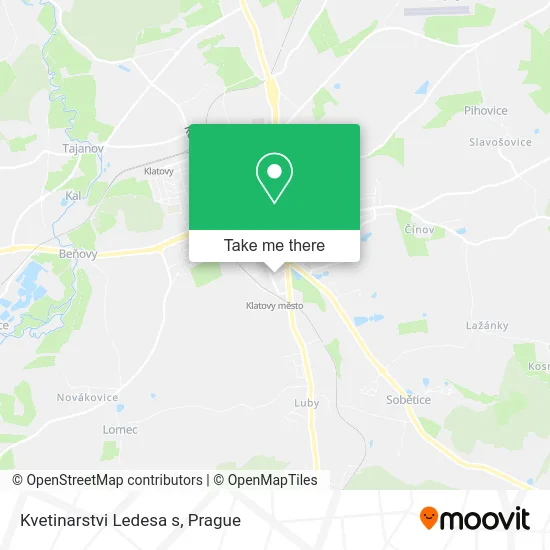 Карта Kvetinarstvi Ledesa s