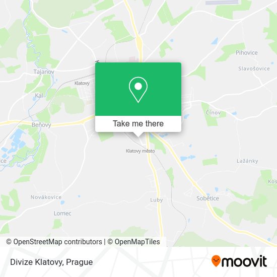 Карта Divize Klatovy