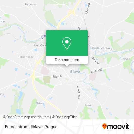 Карта Eurocentrum Jihlava